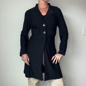 Tempted Women's Black Trench Coat